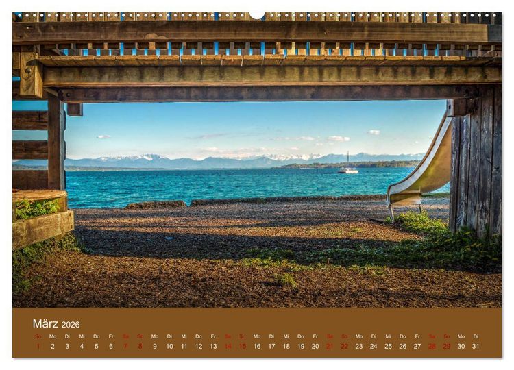 Produktbild: Bezauberndes M&uuml;nchen - Die bayrische Landeshauptstadt und ihr Umland. (Wandkalender 2026 DIN A2 quer), CALVENDO Monatskalender