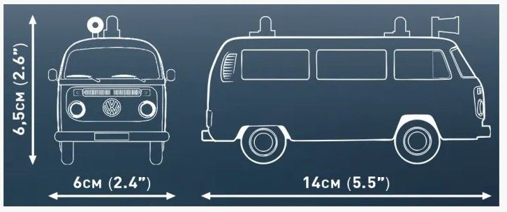 Produktbild: COBI Action Town 24622 - VW Volkswagen T2b Feuerwehr, Ma&szlig;stab 1:35, Bausatz, 162 Klemmbausteine
