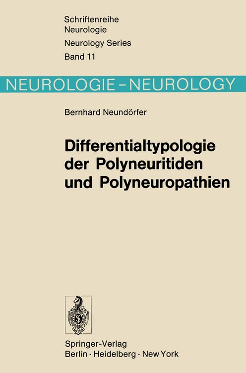 Produktbild: Differentialtypologie der Polyneuritiden und Polyneuropathien