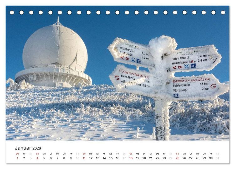 Produktbild: Naturerlebnis im Biosph&auml;renreservat Rh&ouml;n (Tischkalender 2026 DIN A5 quer), CALVENDO Monatskalender