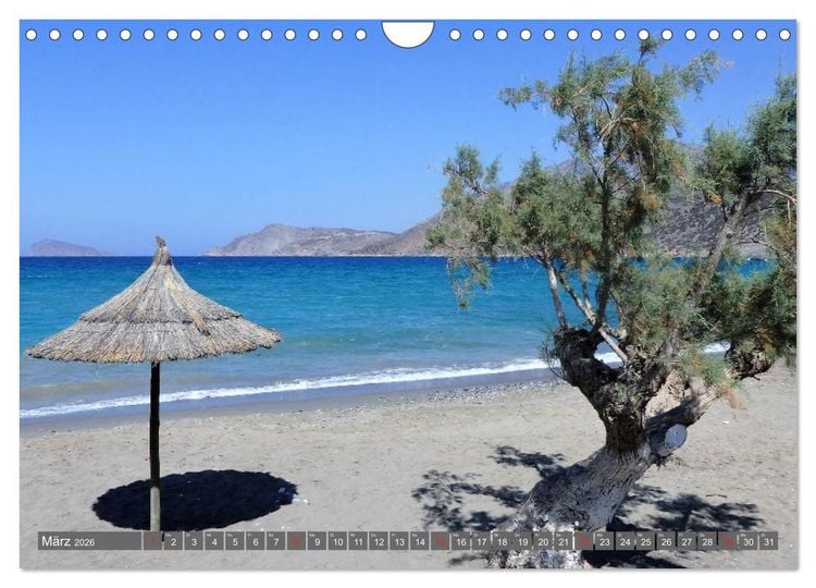 Produktbild: Kreta Pur - Eine Bilderreise f&uuml;r die Sinne (Wandkalender 2026 DIN A4 quer), CALVENDO Monatskalender
