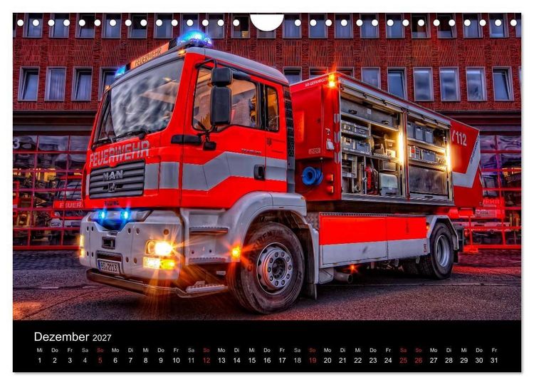 Produktbild: Feuerwehr Braunschweig (Wandkalender 2027 DIN A4 quer), CALVENDO Monatskalender