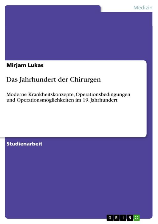 Produktbild: Das Jahrhundert der Chirurgen