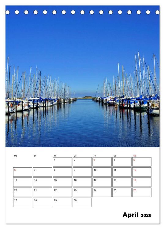 Produktbild: Marina Heiligenhafen (Tischkalender 2026 DIN A5 hoch), CALVENDO Monatskalender