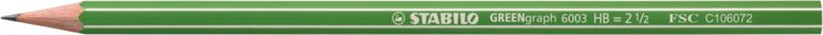 Produktbild: STABILO Bleistift GREENgraph oGummi gr
