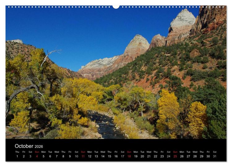 Produktbild: Spectacular Utah / UK-Version (High Quality Premium Wall Calendar 2026 DIN A2 landscape),CALVENDO 12 Month Wall Calendar