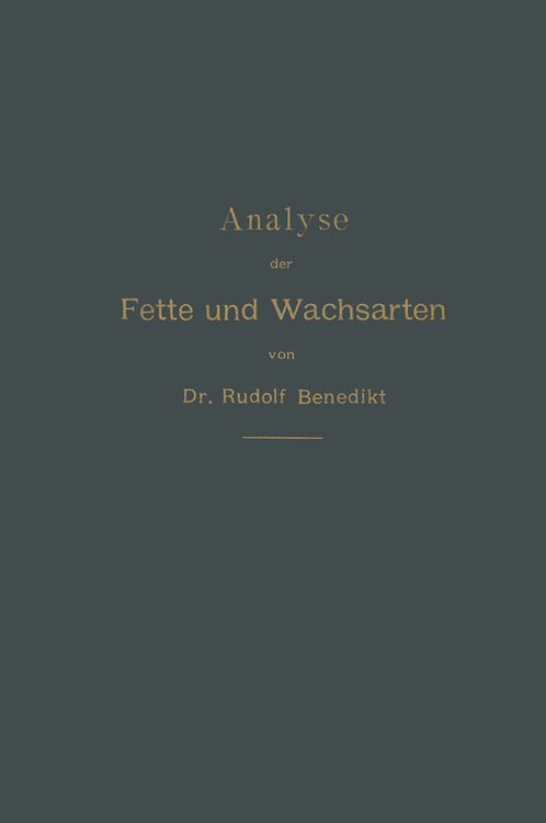 Produktbild: Analyse der Fette und Wachsarten