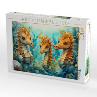 Produktbild: CALVENDO Puzzle Seepferdchen | 2000 Teile Lege-Gr&ouml;&szlig;e 90x67cm Foto-Puzzle f&uuml;r gl&uuml;ckliche Stunden