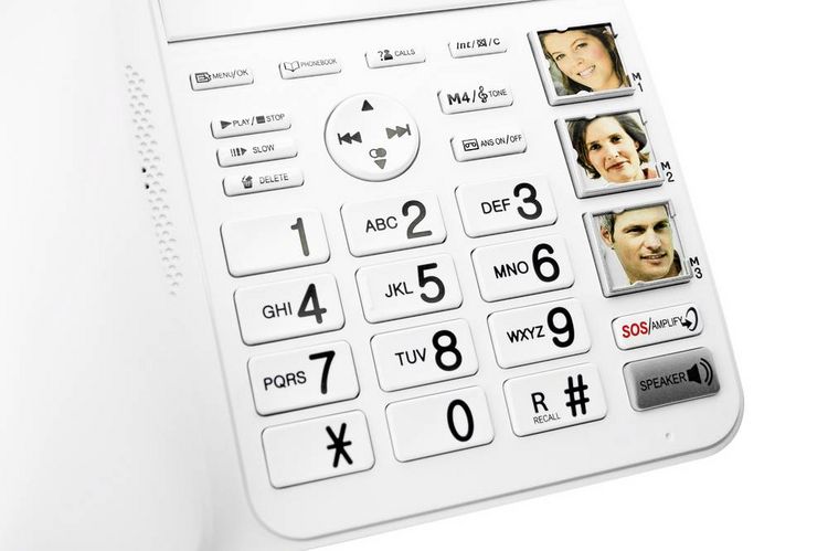 Produktbild: Geemarc AMPLIDECT 595 COMBI Schnurgebundenes Seniorentelefon Anrufbeantworter, Freisprechen, Optische Anrufsignalisierung, f&uuml;