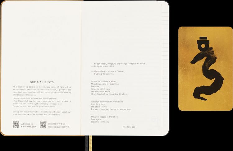 Produktbild: Moleskine Das Jahr des Drachen Notizbuch (Ahn Soo Sang), Large/A5, Liniert, Fester Einband