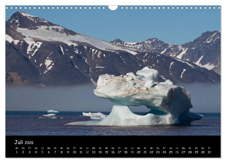 Produktbild: Spitzbergen (Wandkalender 2026 DIN A3 quer), CALVENDO Monatskalender