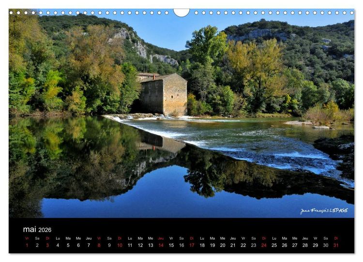 Produktbild: La vall&eacute;e de la C&eacute;ze Gard (Calendrier mural 2026 DIN A3 vertical), CALVENDO calendrier mensuel