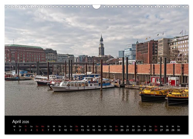 Produktbild: Hamburg . Das Tor zur Welt... (Wandkalender 2026 DIN A3 quer), CALVENDO Monatskalender