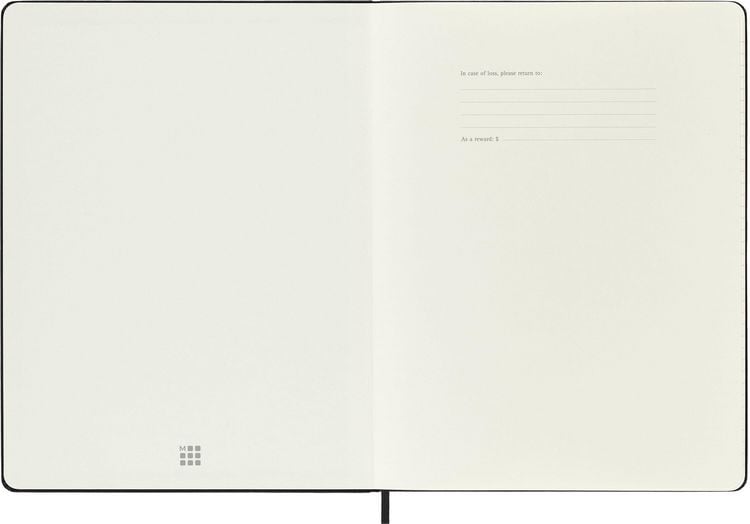 Produktbild: Moleskine 18 Monate Wochen Notizkalender 2026/2027, XL, 1 Wo = 1 Seite, Rechts linierte Seite, Fester Einband, Schwarz