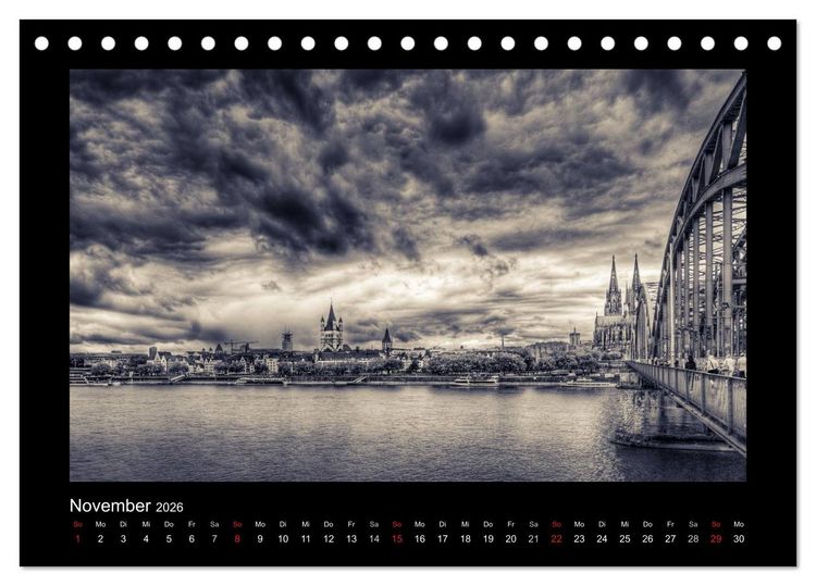 Produktbild: K&ouml;ln-Bilder (Tischkalender 2026 DIN A5 quer), CALVENDO Monatskalender