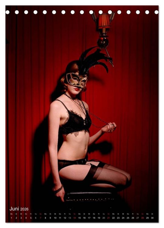 Produktbild: Boudoir Burlesque (Tischkalender 2026 DIN A5 hoch), CALVENDO Monatskalender