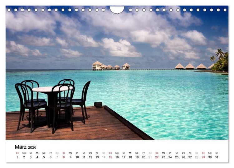Produktbild: Malediven &ndash; Das Paradies im Indischen Ozean III (Wandkalender 2026 DIN A4 quer), CALVENDO Monatskalender