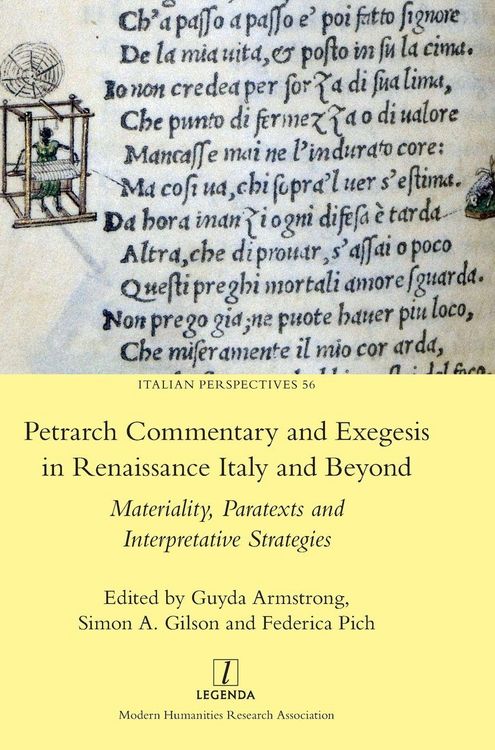 Produktbild: Petrarch Commentary and Exegesis in Renaissance Italy and Beyond