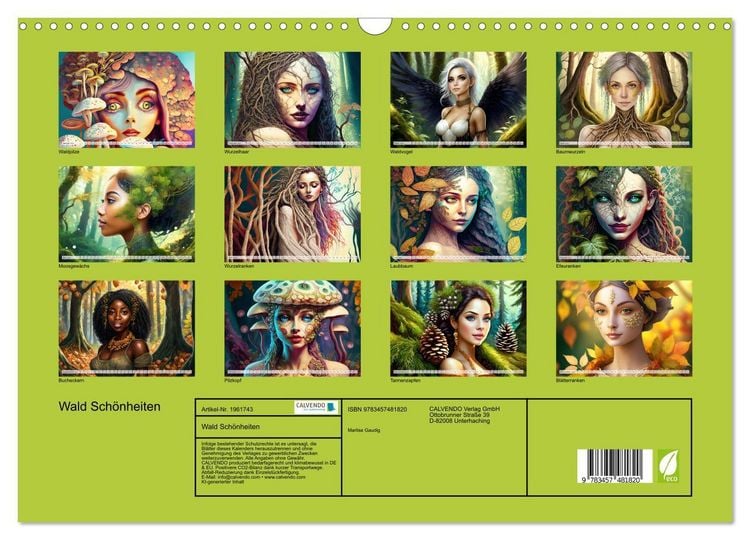 Produktbild: Wald Sch&ouml;nheiten (Wandkalender 2026 DIN A3 quer), CALVENDO Monatskalender
