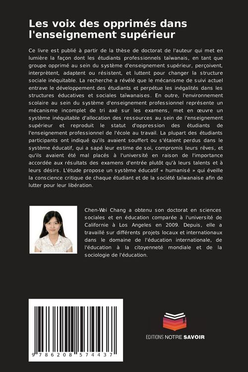 Produktbild: Les voix des opprim&eacute;s dans l'enseignement sup&eacute;rieur