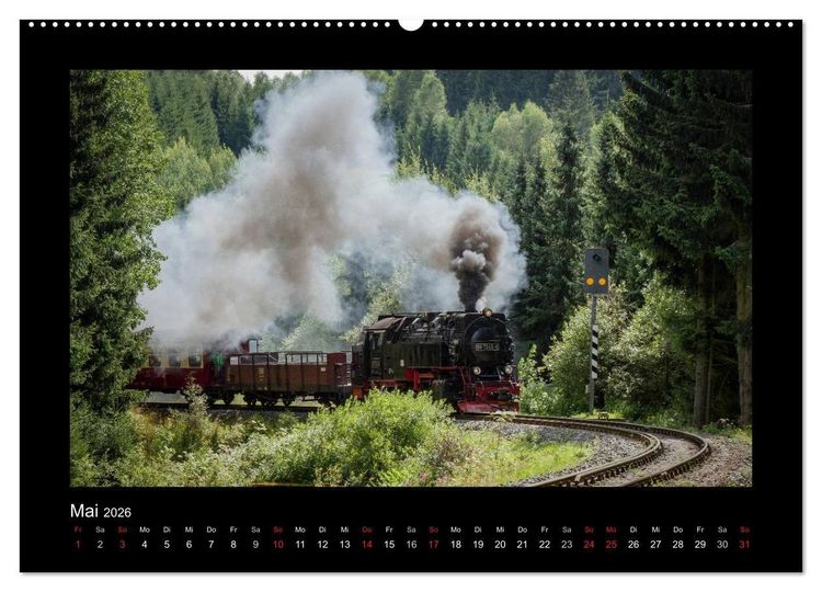 Produktbild: Dampferlebnis im Harz (hochwertiger Premium Wandkalender 2026 DIN A2 quer), Kunstdruck in Hochglanz