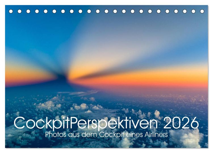 Produktbild: CockpitPerspektiven 2026 (Tischkalender 2026 DIN A5 quer), CALVENDO Monatskalender