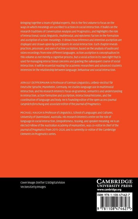Produktbild: Action Ascription in Interaction