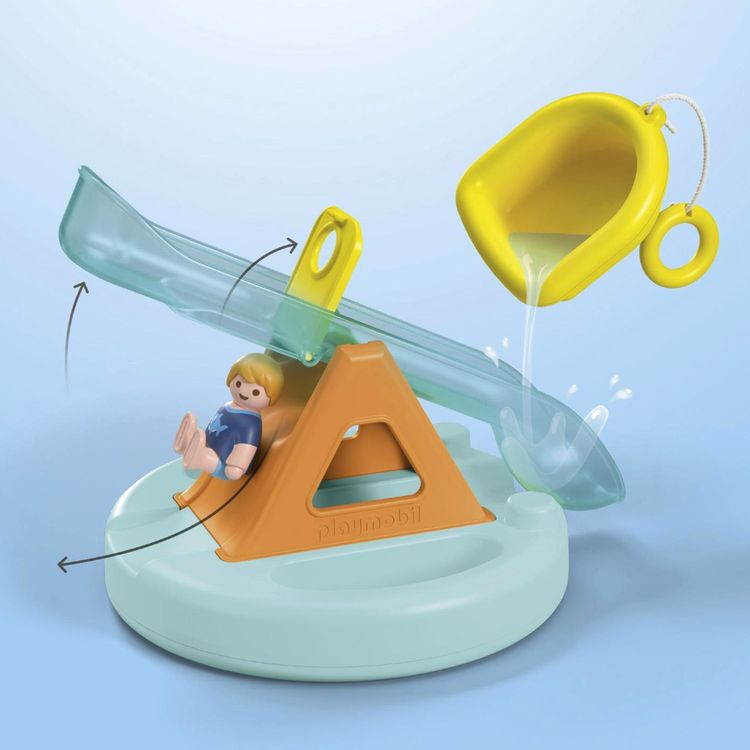 PLAYMOBIL JUNIOR AQUA 71687 - Badeinsel mit Wasserrutsche