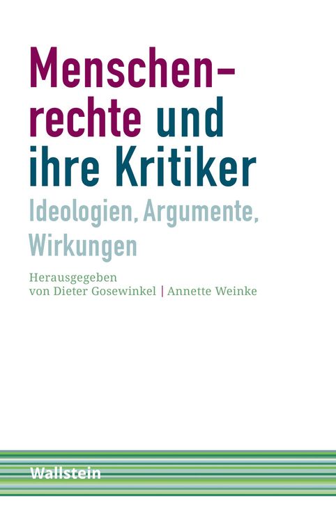 Produktbild: Menschenrechte und ihre Kritiker