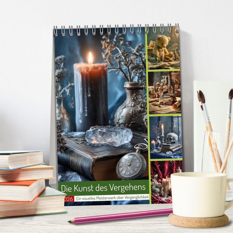 Produktbild: Die Kunst des Vergehens (Tischkalender 2026 DIN A5 hoch), CALVENDO Monatskalender