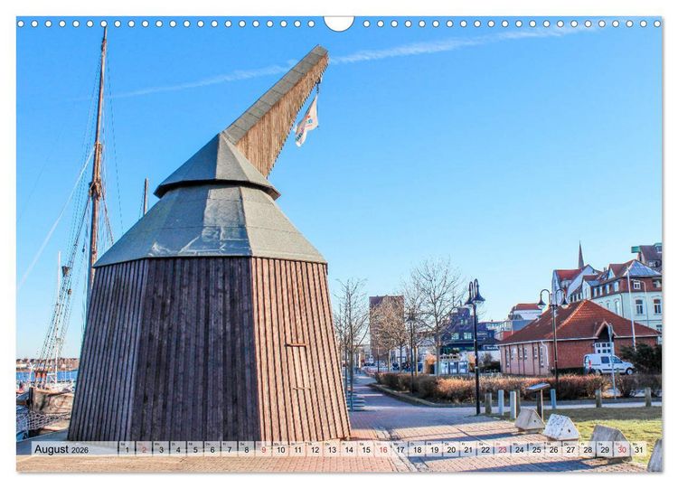 Produktbild: Hansestadt Rostock Historischer Stadtkern bis Warnem&uuml;nde (Wandkalender 2026 DIN A3 quer), CALVENDO Monatskalender