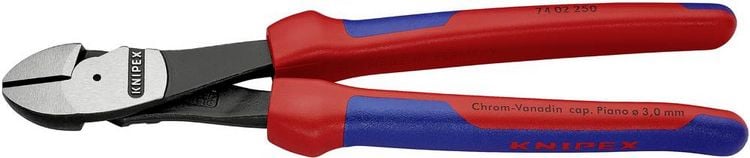 Produktbild: Knipex 74 02 250 Werkstatt Kraft-Seitenschneider mit Facette 250mm