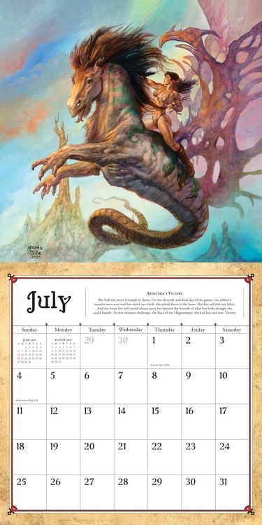 Produktbild: Boris Vallejo and Julie Bell's Fantasy Wall Calendar 2027