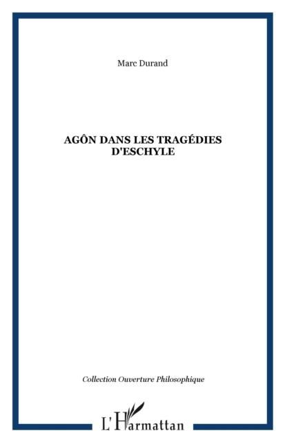 Produktbild: Agon dans les tragedies d'Eschyle