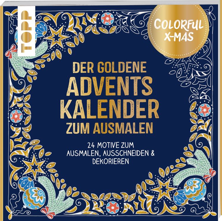 Produktbild: Colorful Christmas - Der goldene Adventskalender zum Ausmalen