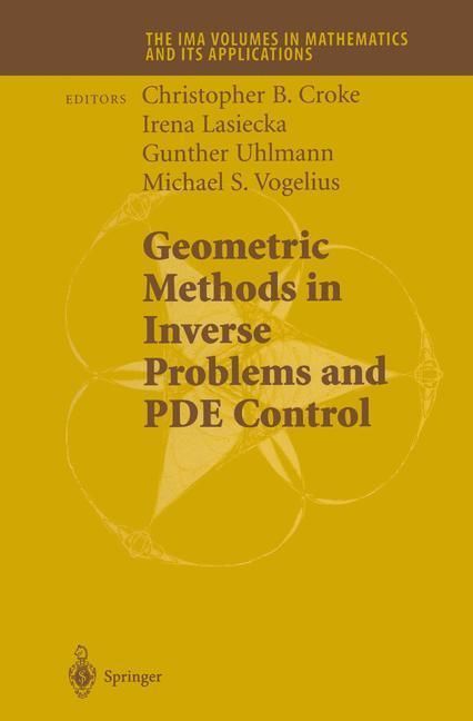 Produktbild: Geometric Methods in Inverse Problems and PDE Control