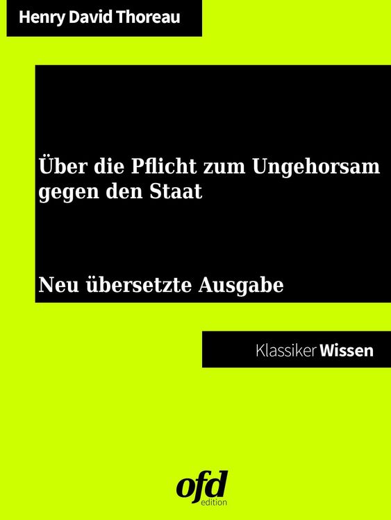 Produktbild: &Uuml;ber die Pflicht zum Ungehorsam gegen den Staat