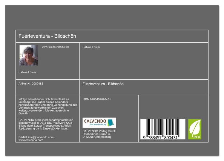 Produktbild: Fuerteventura - Bildsch&ouml;n (Tischkalender 2026 DIN A5 quer), CALVENDO Monatskalender