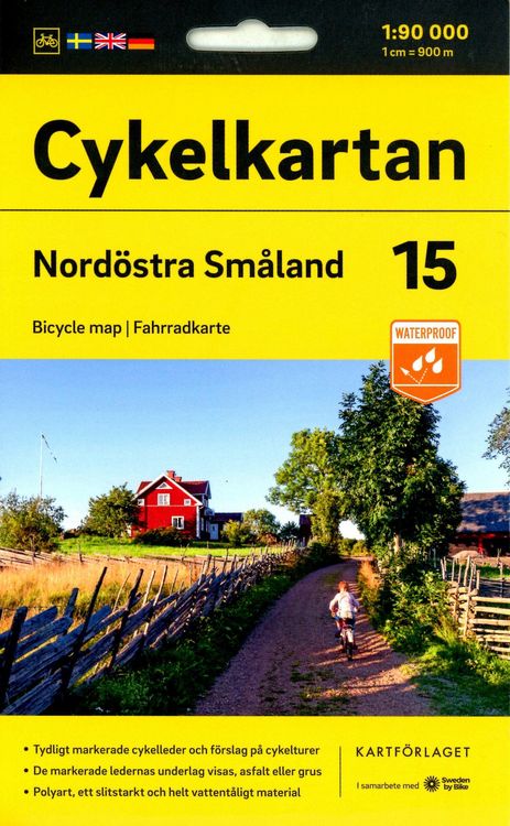 Produktbild: Cykelkartan Blad 15 Nord&ouml;stra Sm&aring;land 1:90000