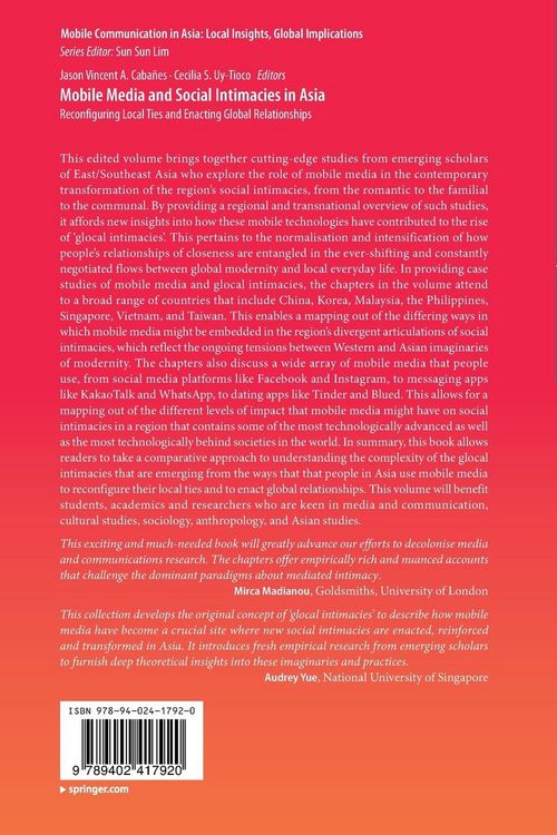 Produktbild: Mobile Media and Social Intimacies in Asia