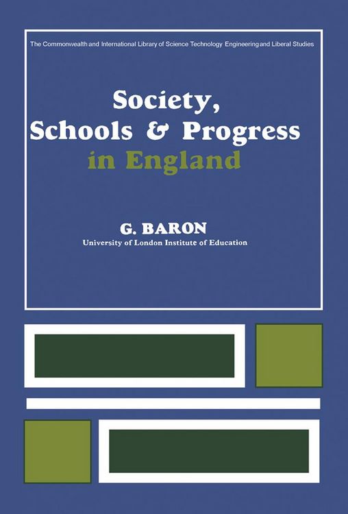 Produktbild: Society, Schools and Progress in England