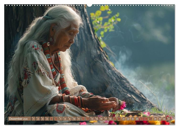 Produktbild: Reise mit der indianischen Seele (hochwertiger Premium Wandkalender 2026 DIN A2 quer), Kunstdruck in Hochglanz