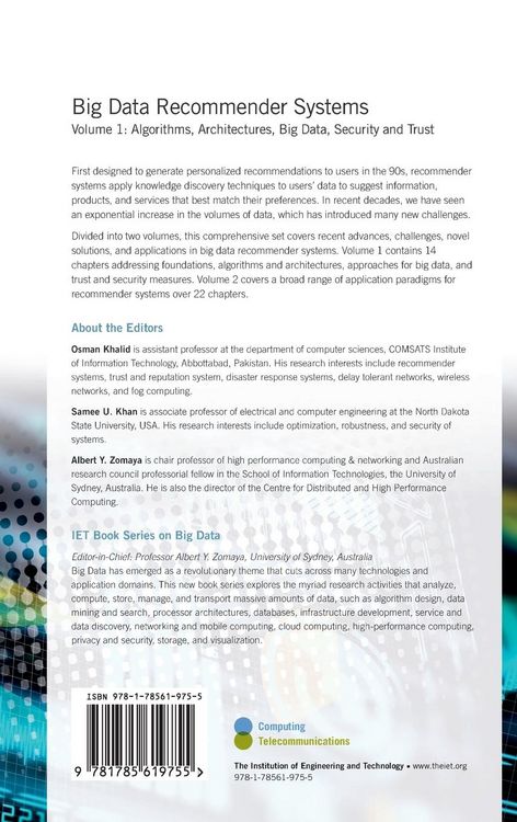 Produktbild: Big Data Recommender Systems