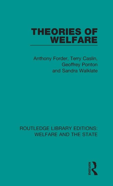 Produktbild: Theories of Welfare