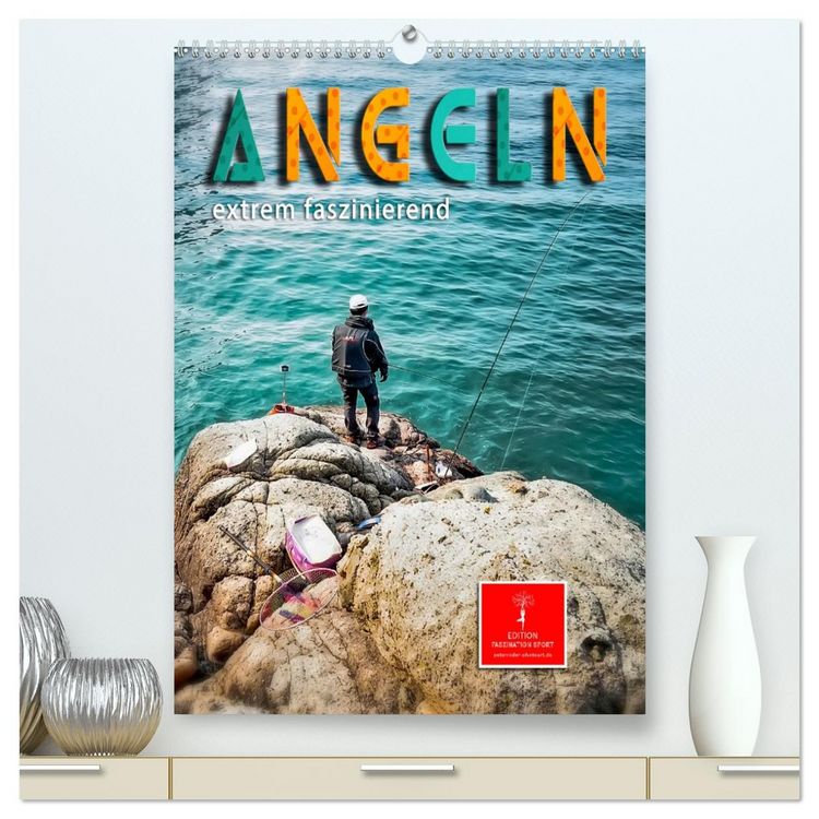 Produktbild: Angeln - extrem faszinierend (hochwertiger Premium Wandkalender 2026 DIN A2 hoch), Kunstdruck in Hochglanz