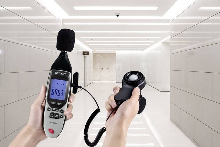 Produktbild: VOLTCRAFT UM5/1 200 Temperaturadapter -200 - 1372 &deg;C F&uuml;hler-Typ K Multifunktions-Umweltmessger&auml;t 5in1
