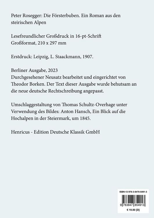 Produktbild: Die F&ouml;rsterbuben (Gro&szlig;druck)