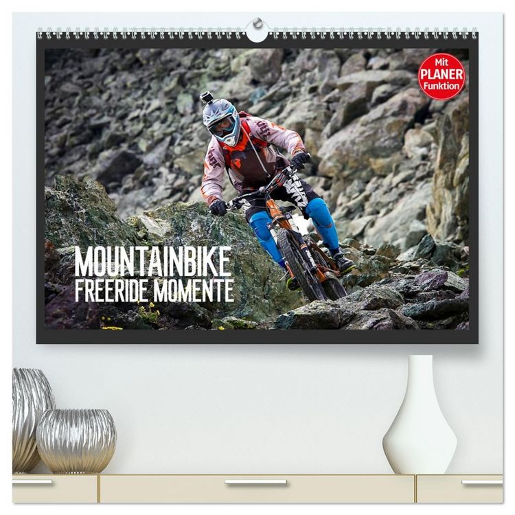 Produktbild: Mountainbike Freeride Momente (hochwertiger Premium Wandkalender 2026 DIN A2 quer), Kunstdruck in Hochglanz