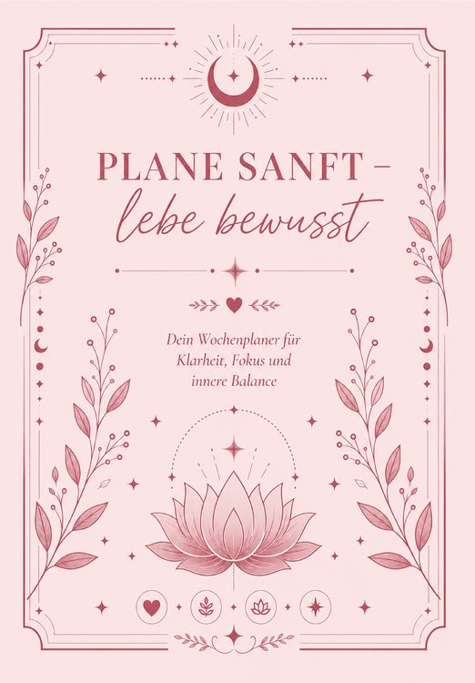 Produktbild: Plane sanft - lebe bewusst: Dein Wochenplaner f&uuml;r Klarheit, Focus und innere Balance