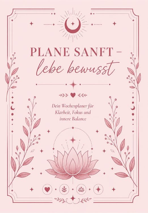 Produktbild: Plane sanft - lebe bewusst: Dein Wochenplaner f&uuml;r Klarheit, Focus und innere Balance